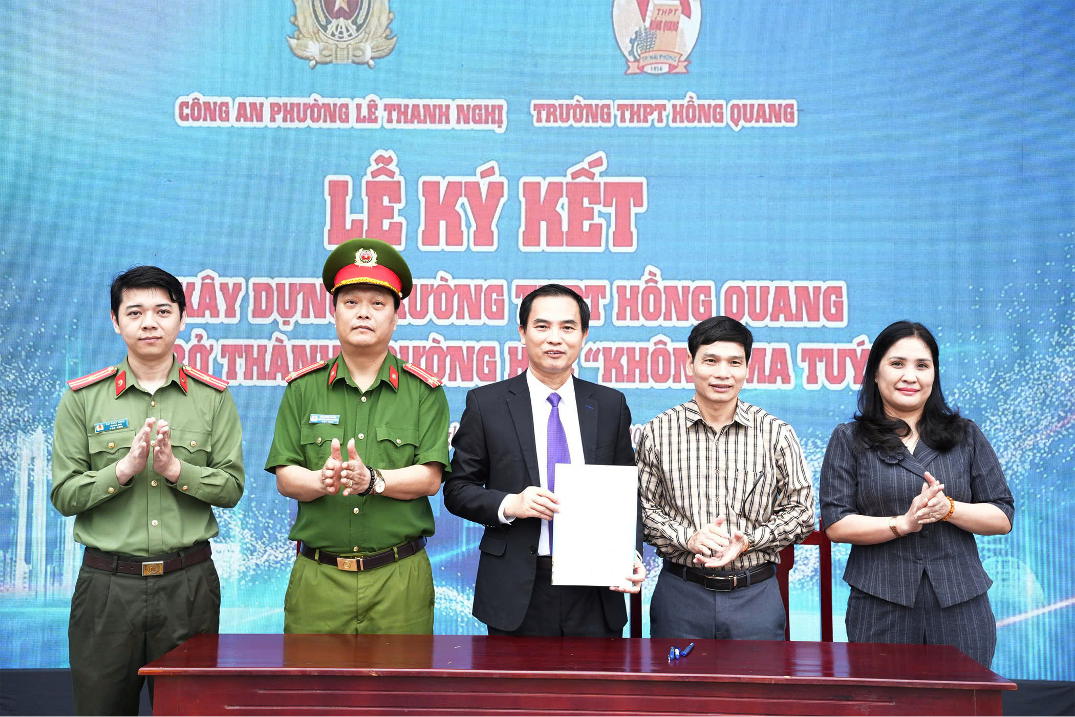 Công an phường Lê Thanh Nghị, Ban Thanh niên Công an thành phố, Phòng An ninh điều tra tổ chức hoạt động kỷ niệm 95 năm ngày thành lập đoàn TNCS Hồ Chí Minh